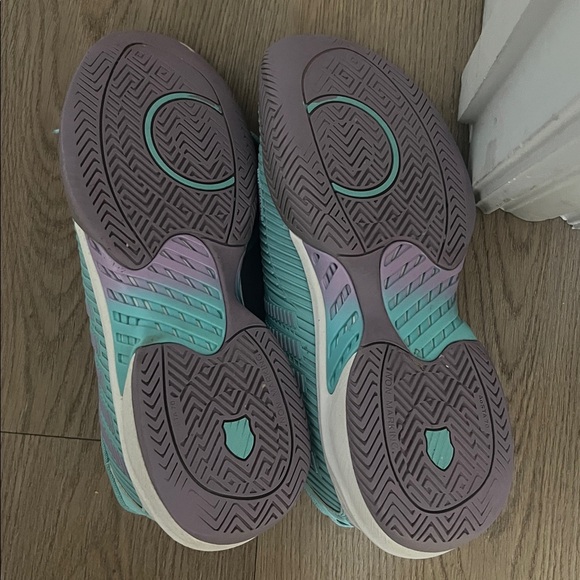 K-Swiss Women's Hypercourt Teal & Purple Athletic Sneakers - Picture 15 of 16